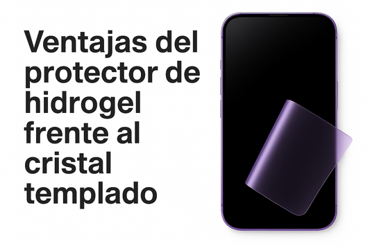 Ventajas del protector de hidrogel frente al cristal templado explicadas por T-Rex Glass en 2025
